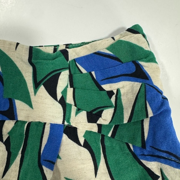 Zara High Waist Blue and Green Shorts Sz XS - Picture 7 of 12